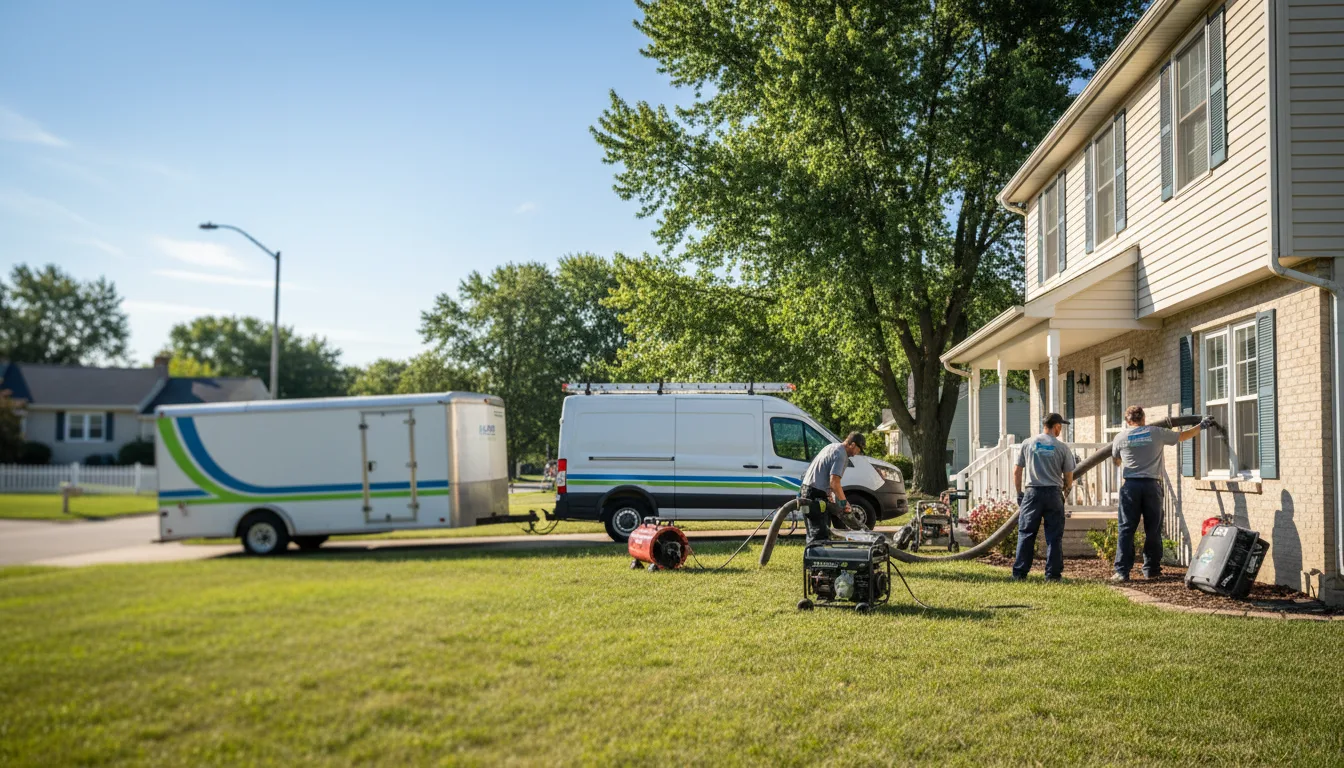 Flooded Basement Restoration And Cleanup With Repair in Prairie Du Rocher, IL near me